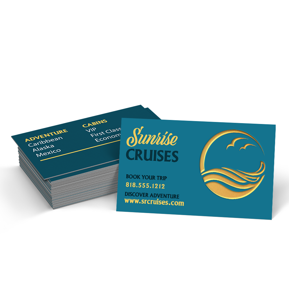 Raised Foil Business Cards