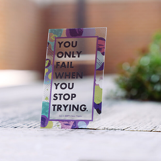Clear Plastic Business Cards