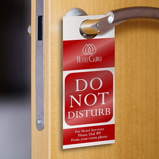 Glossy UV Coated Door Hangers