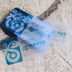 Frosted Business Cards