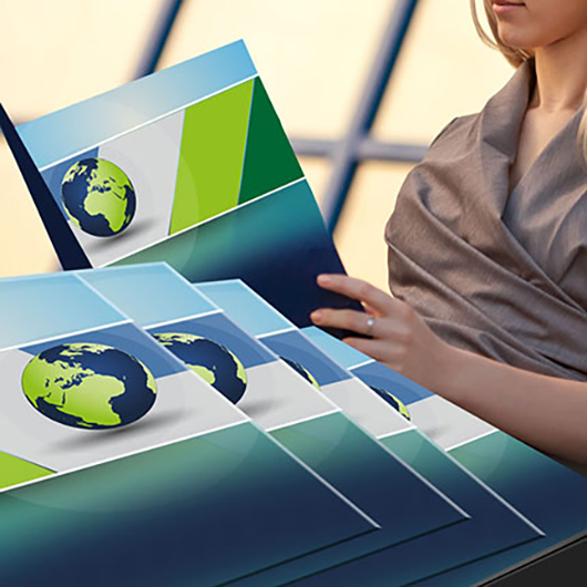 14pt Uncoated Presentation Folders