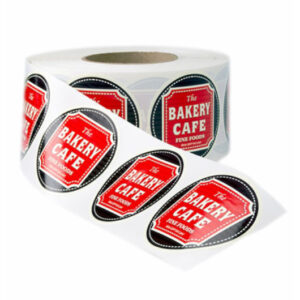 White Bopp labels