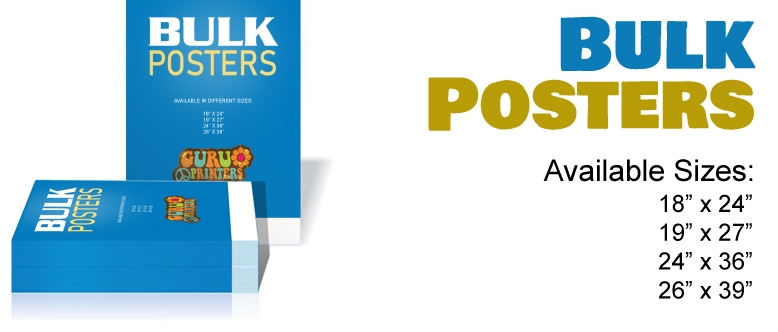 Looking to Print Posters in Bulk at a Reasonable Price?