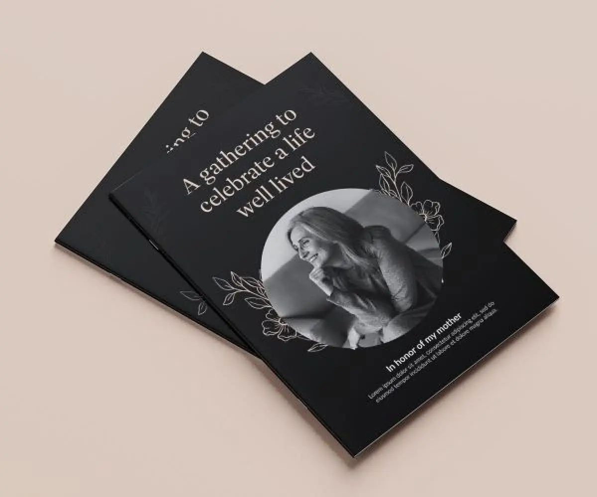 funeral booklet printing