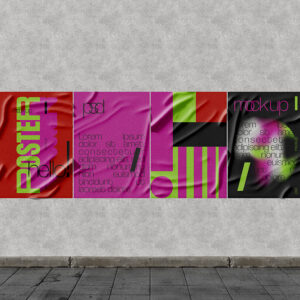 wheat paste posters